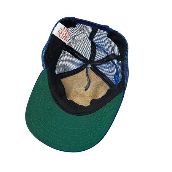 New Era Dupont Vtg Mesh Trucker Snapback Hat Cap Baseball Texas Rangers USA Made - Picture 7 of 9